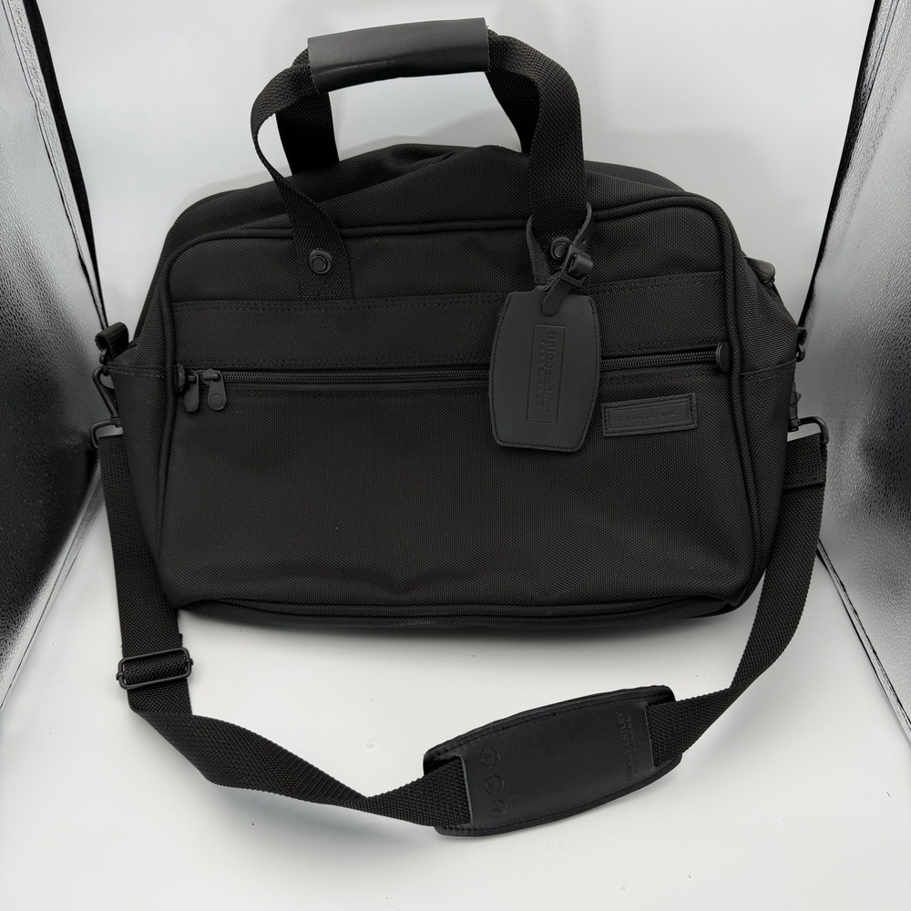 Briggs & Riley Travelware Carryon Overnight Bag Black Balistic Nylon